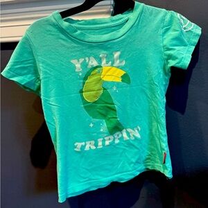 Prefresh Kids Green Toucan Graphic T-Shirt
